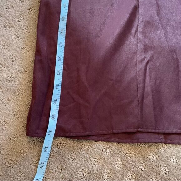 LèRumi Eggplant Midi/ Maxi Lola Dress with Front Bow Size S/ M adjustable strap - Picture 13 of 15